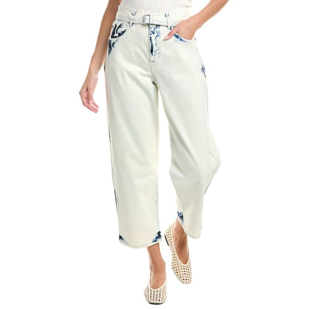 Proenza Schouler Womens Ellsworth Cropped Wide Jean, White
